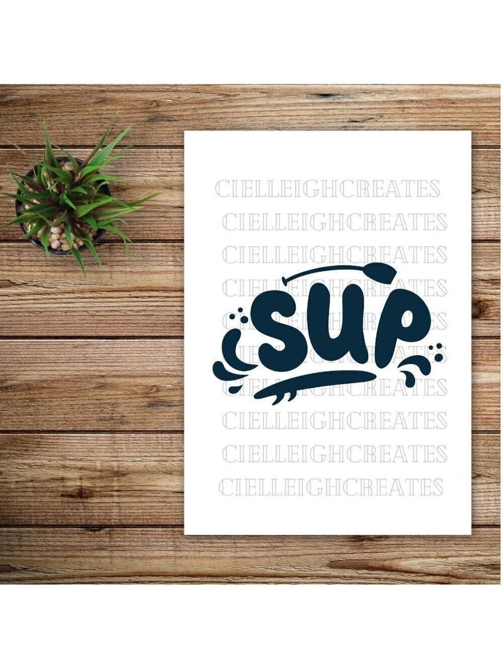 *2 for $20* SUP Vinyl Decal Sticker Handcrafted Stand Up Paddle Board